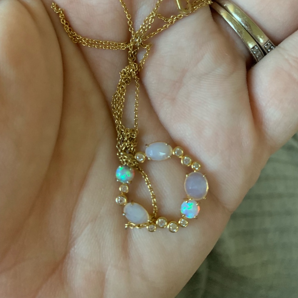 ANTHROPOLOGIE OPAL NECKLACE